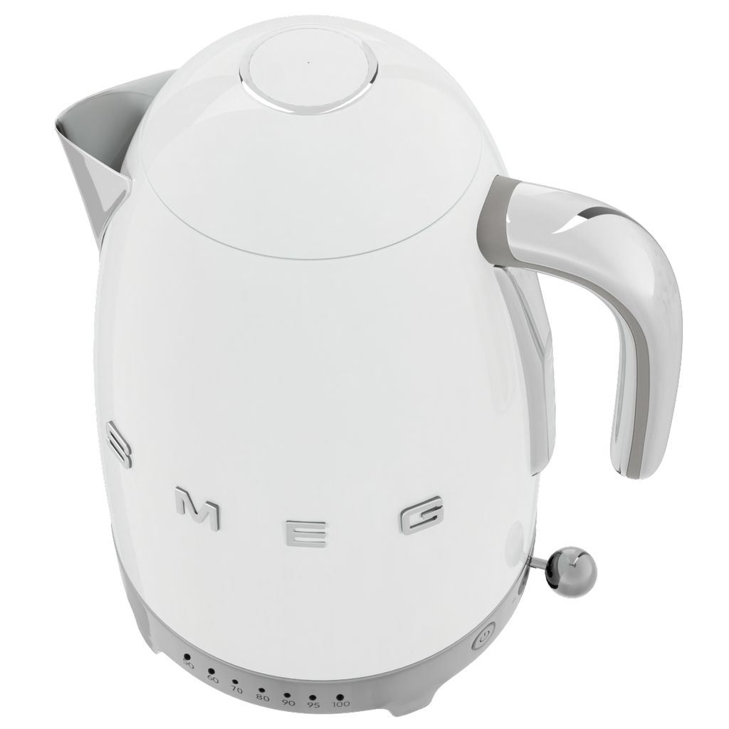 Wasserkocher mit Temperatureinstellung KLF04PBEU 1,7 l, weiß, Smeg
