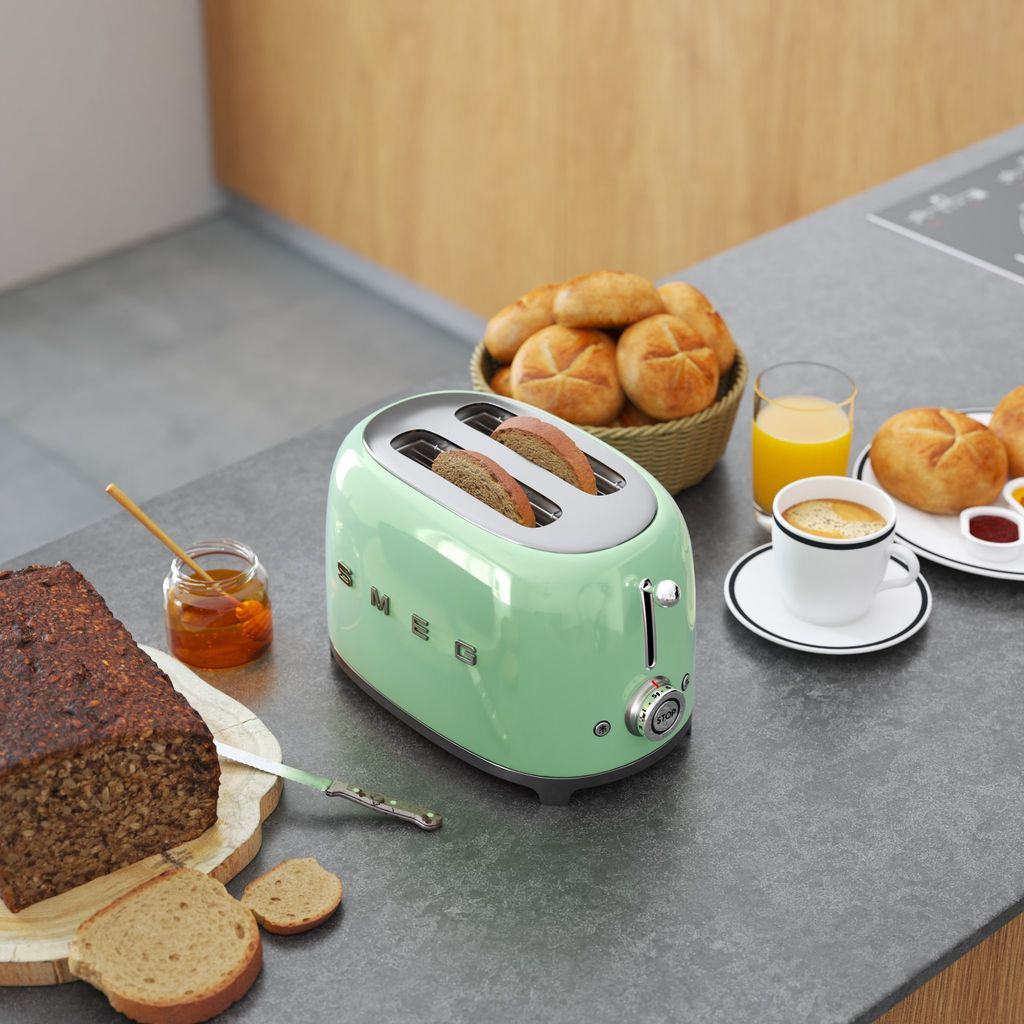 Toaster TSF01PGEU, 2 Scheiben, pastellgrün, Smeg