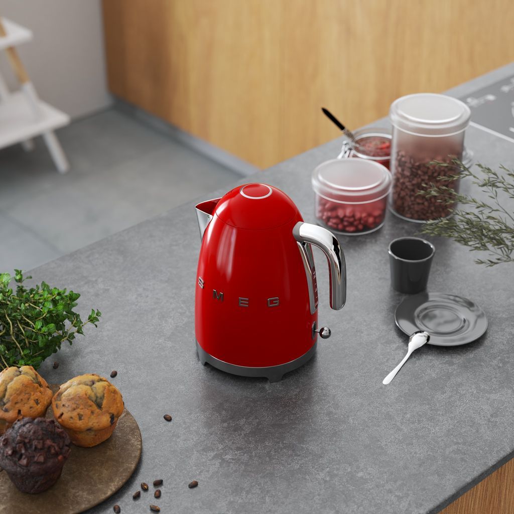 Wasserkocher KLF03RDEU 1,7 l, rot, Smeg