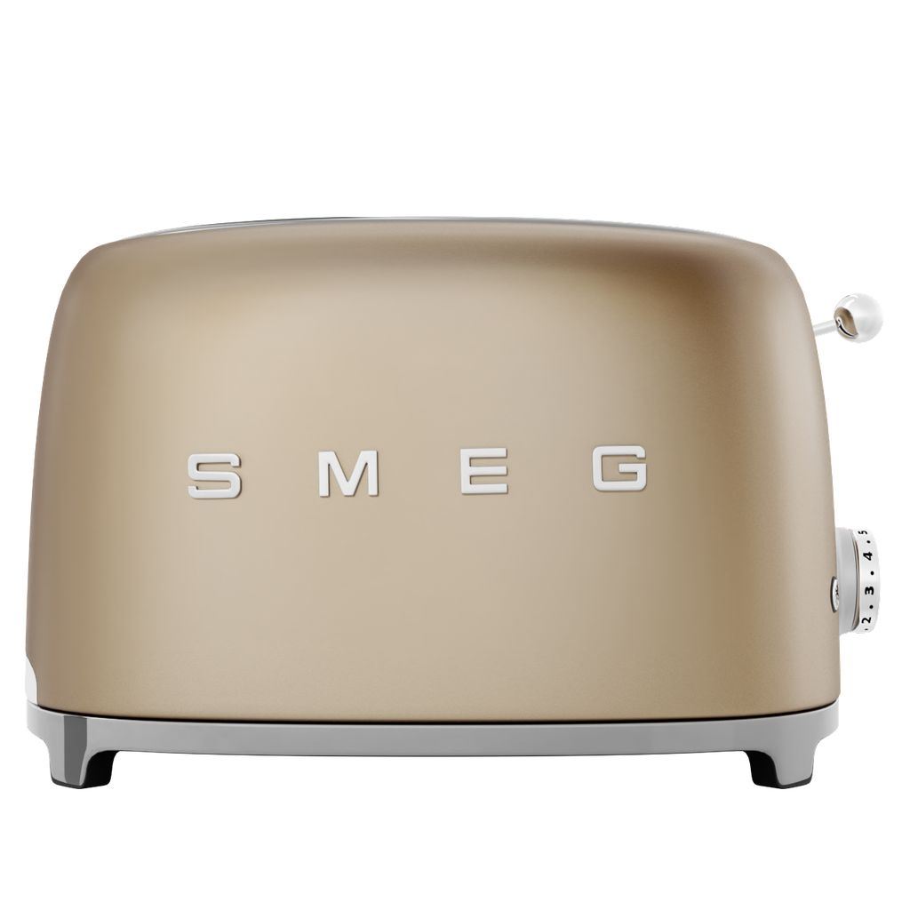 Toaster TSF01CHMEU, 2 Scheiben, mattgold, Smeg