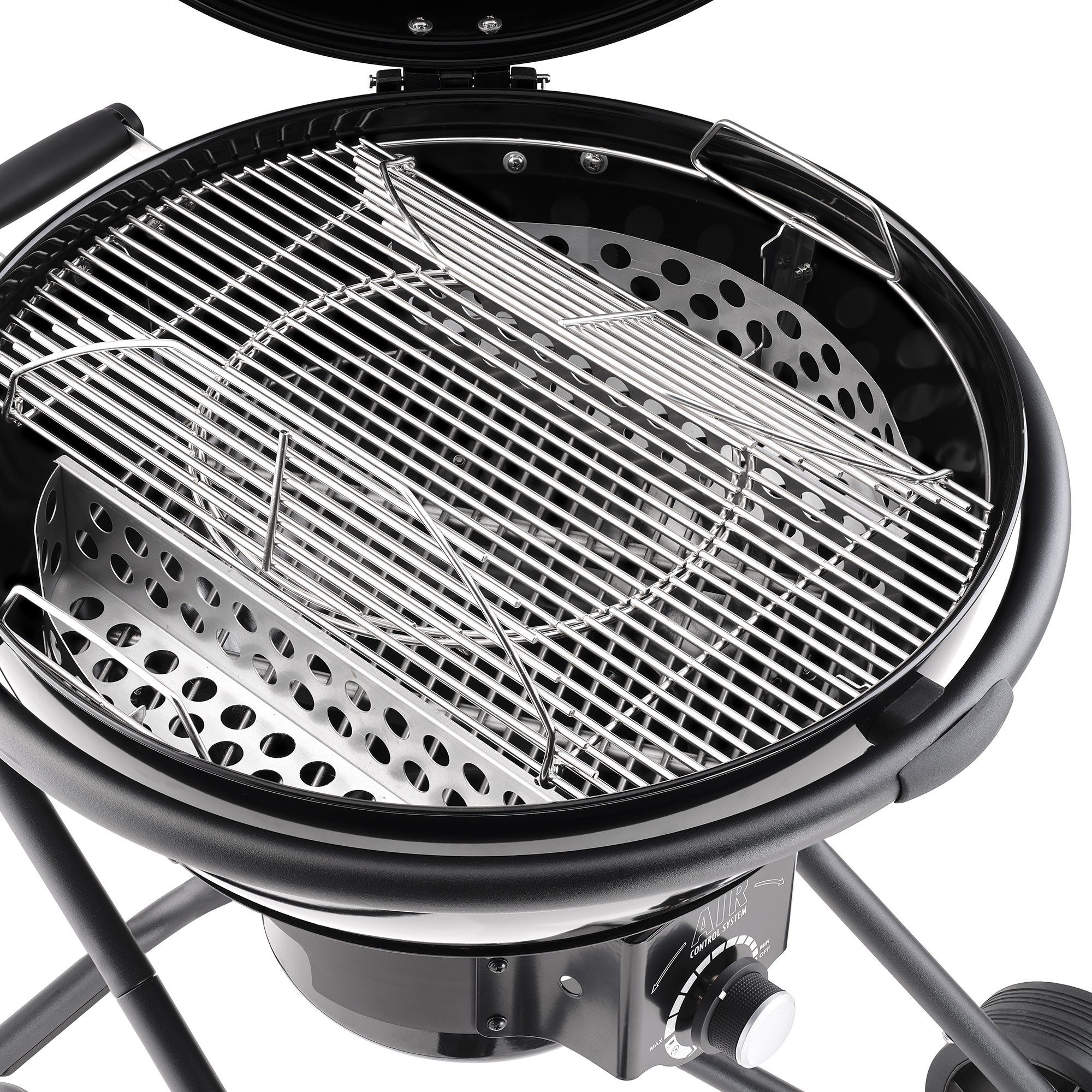 Holzkohlegrill Kugelgrill Nr.1 Air F60, schwarz, Rösle