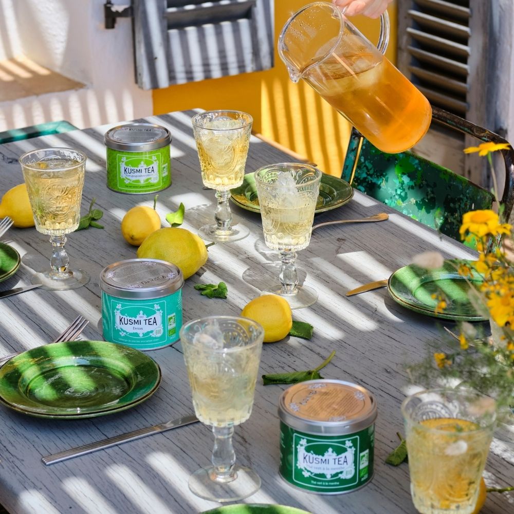 Grüner Tee mit Minze, 100 g loser Tee Dose, Kusmi Tea