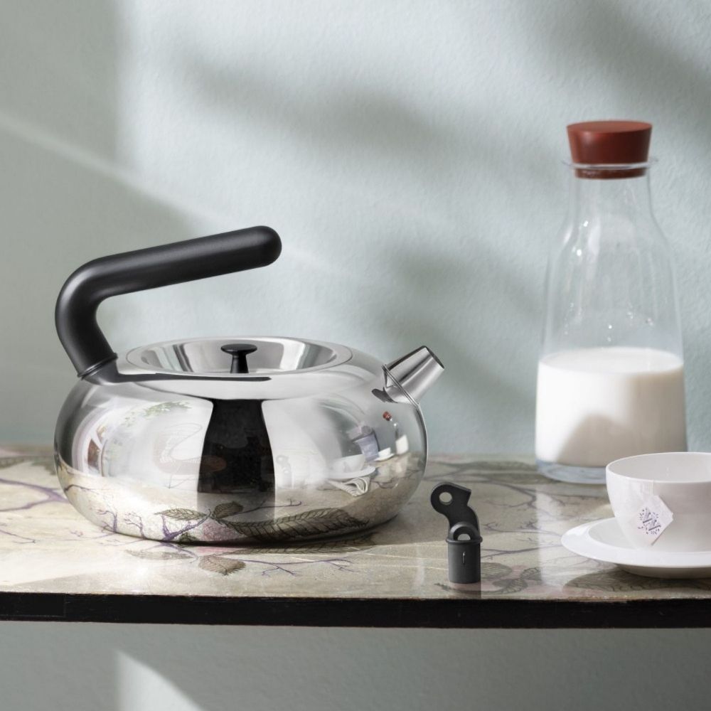 Flötenkessel BULBUL, silber, Alessi
