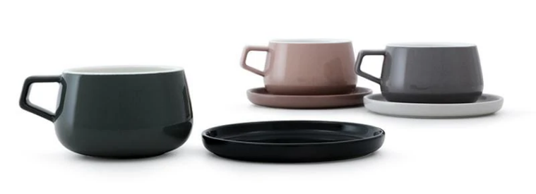 Tasse mit Untertasse ELLA CLASSIC Viva Scandinavia 0,25 l blau