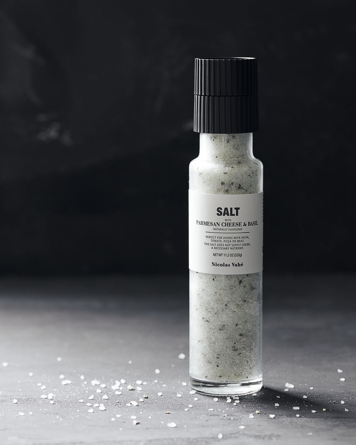 Parmesan- und Basilikumsalz 320 g, Nicolas Vahé