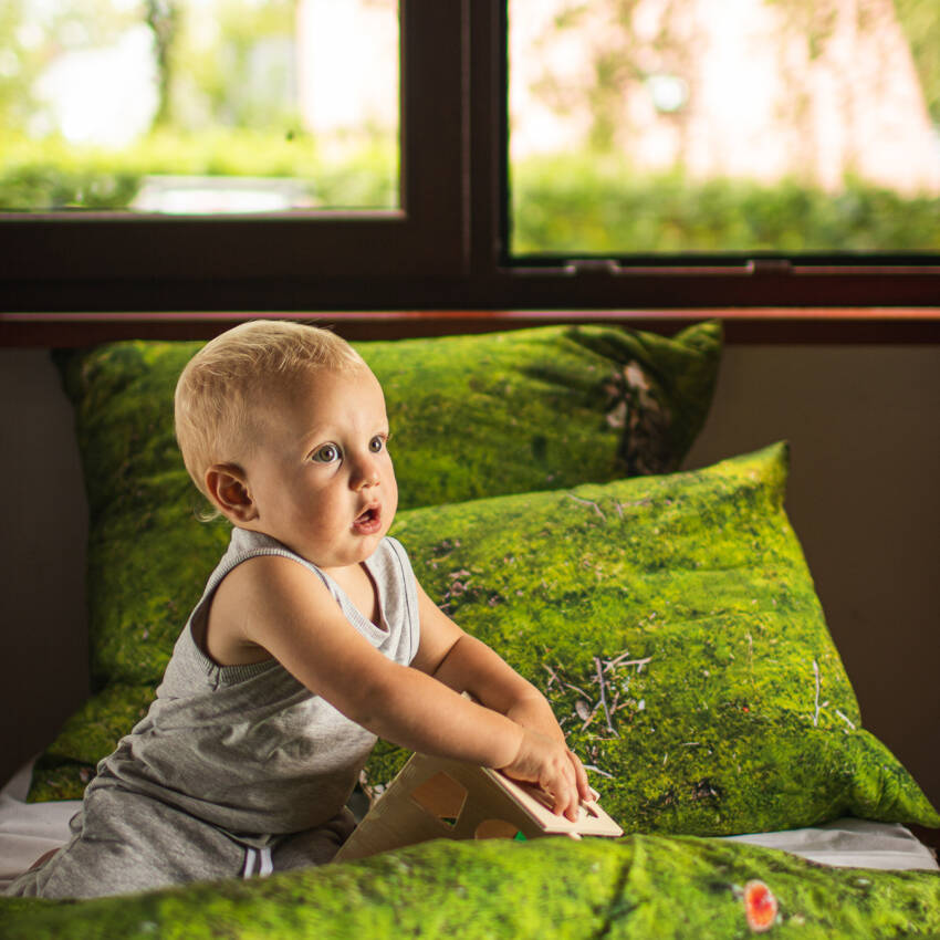 Bettwäsche Einzelbett MOSS 155 x 200 cm, Foonka