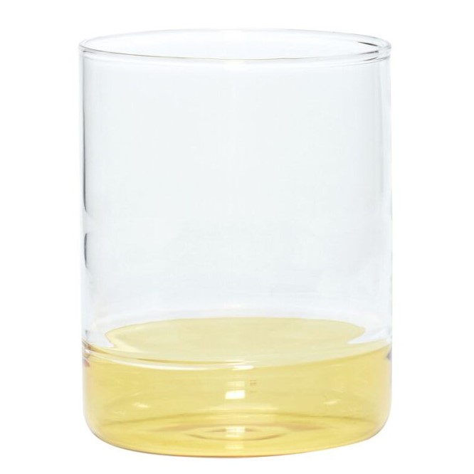 Trinkglas KIOSK 380 ml, gelb, Hübsch