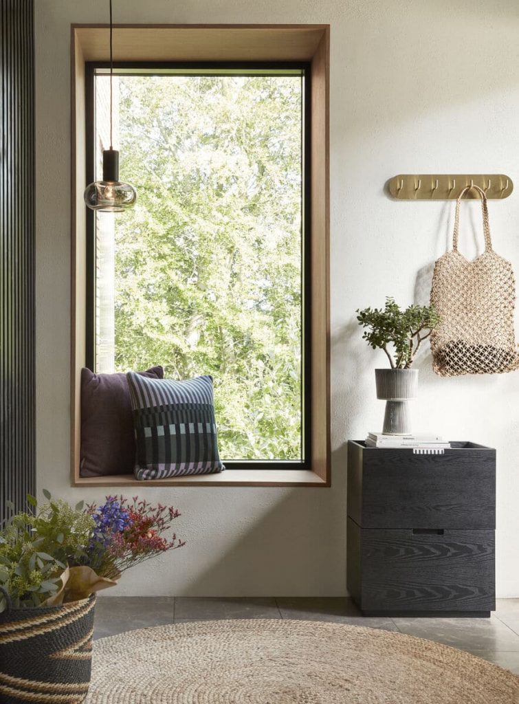 Blumentopf PLINTH, 2er-Set, grau, Keramik, Hübsch