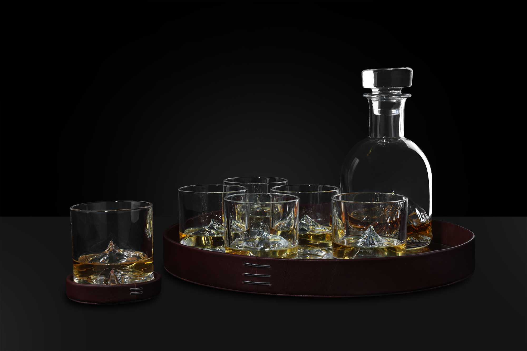 Whisky-Set Karaffe und Gläser EVEREST LUXURY, 14-teilig, Litton