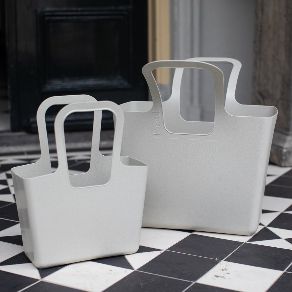 Shopper Einkaufskorb XL, Organic Nature Grey, Koziol
