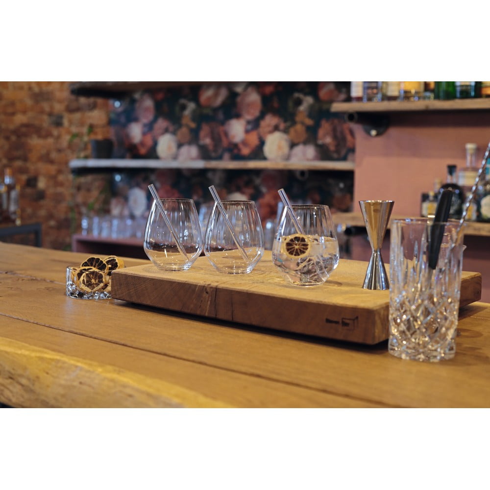 Gin & Tonic Glas TASTES GOOD mit Trinkhalmen, 4er-Set, 625 ml, Nachtmann