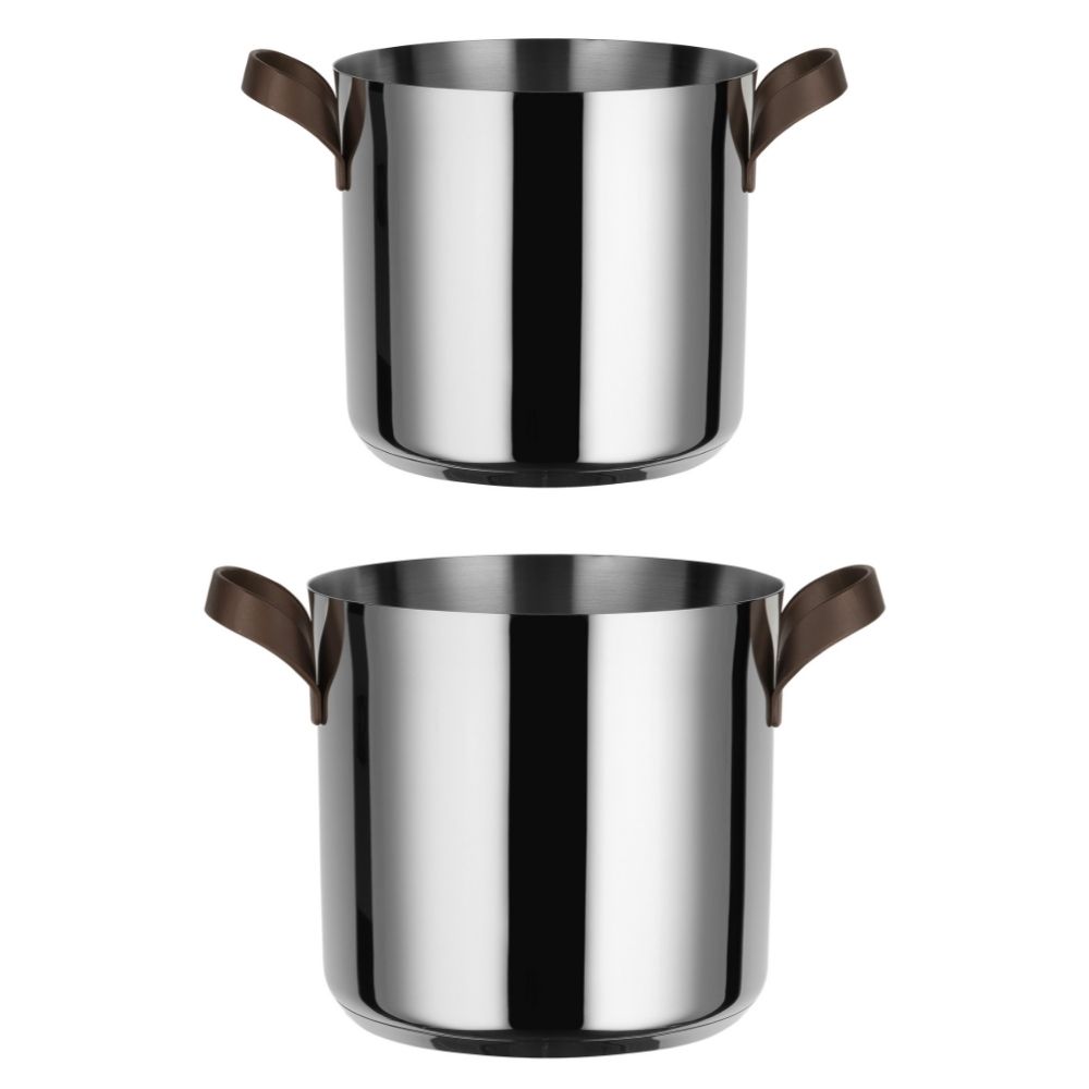 Topf hoch EDO 24 cm, Edelstahl, Alessi