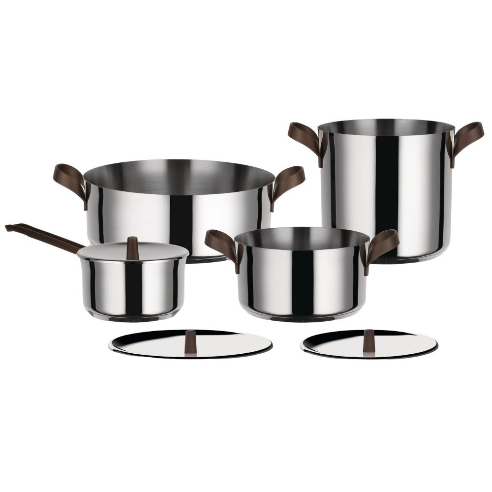 Topf hoch EDO 24 cm, Edelstahl, Alessi