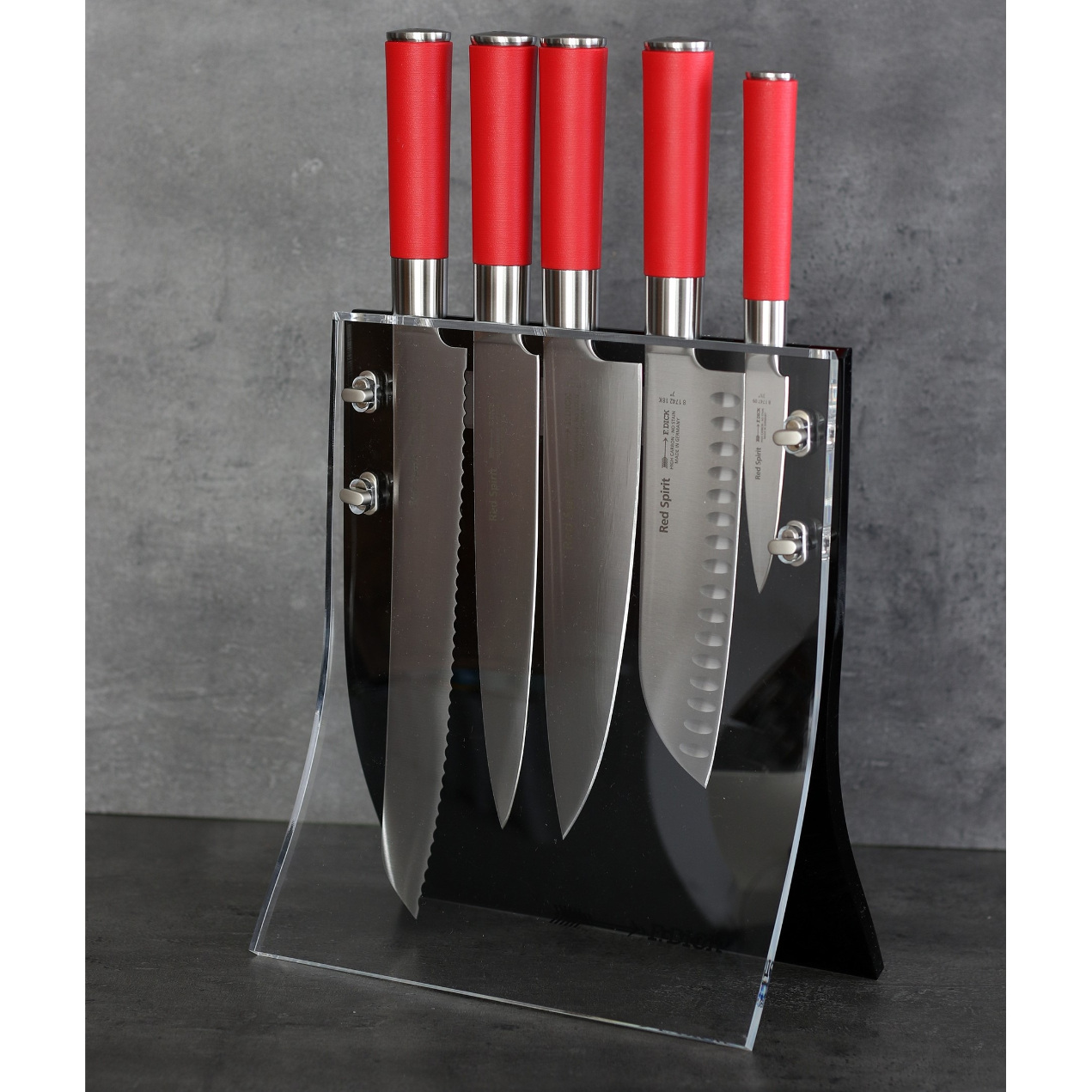 Messerblock mit Magnetleiste 26 cm, schwarz, Kunststoff, F.DICK