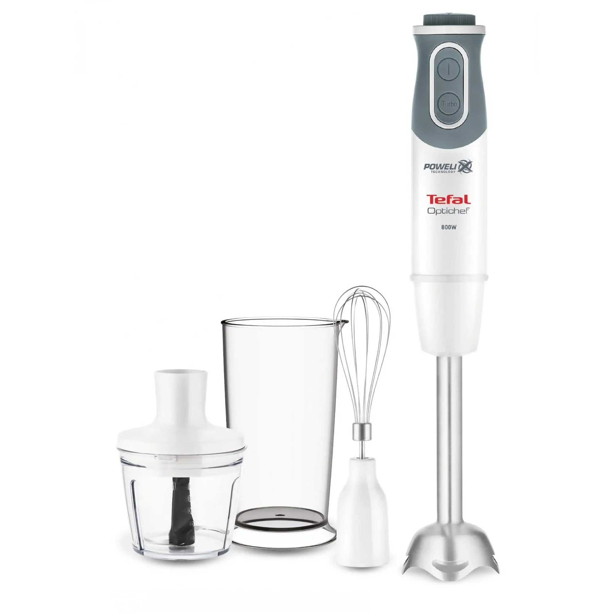 Stabmixer OPTICHEF HB643138 3in1, weiß, Tefal