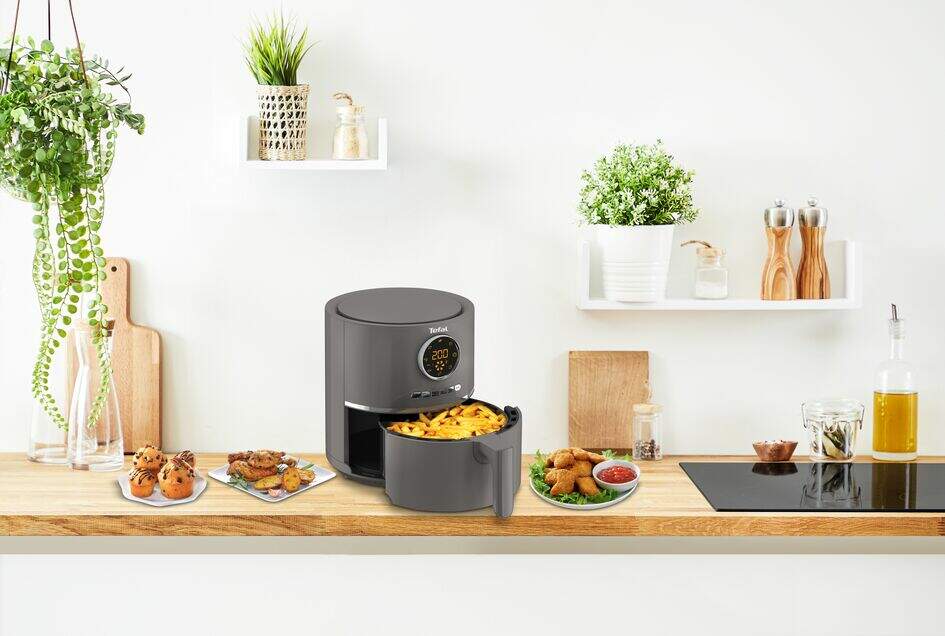 Heißluftfritteuse ULTRA FRY DIGITAL EY111B15, grau, Tefal