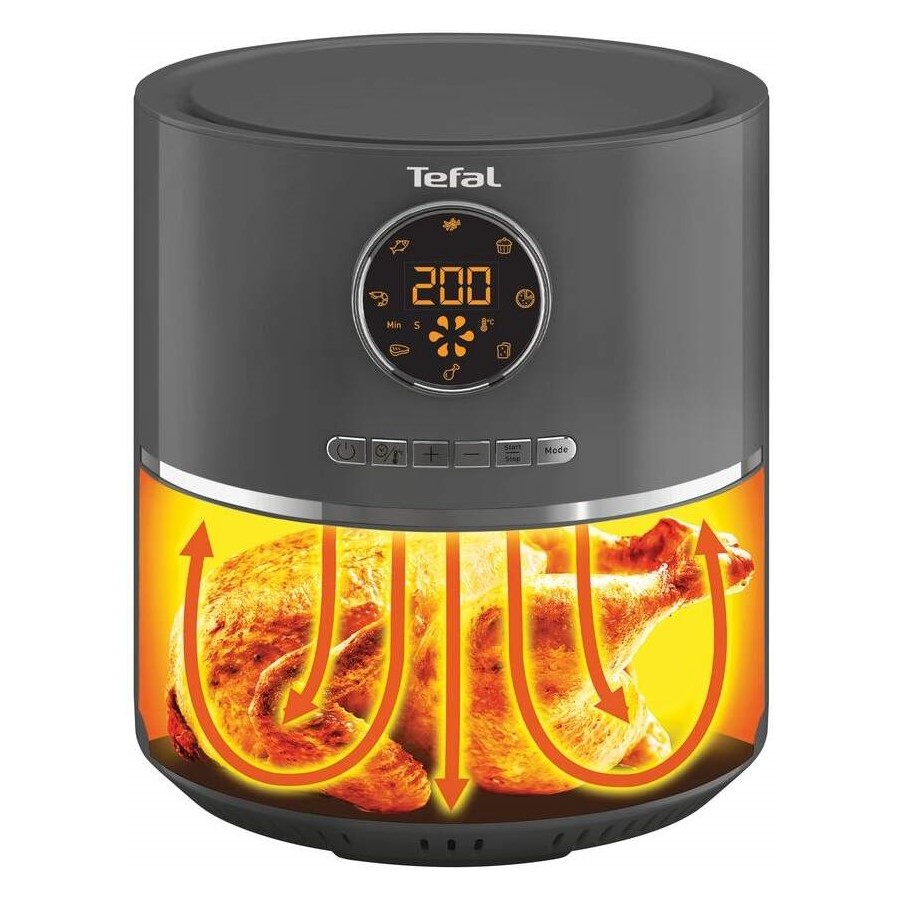 Heißluftfritteuse ULTRA FRY DIGITAL EY111B15, grau, Tefal