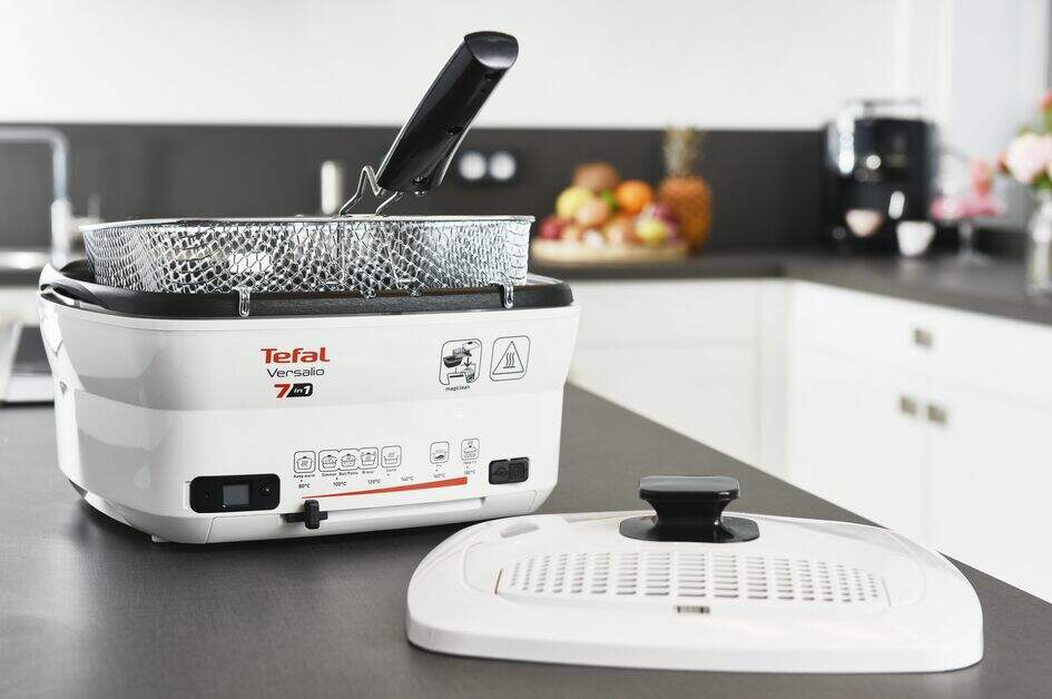 Fritteuse VERSALIO DE LUXE FR490070 7in1, weiß, Tefal