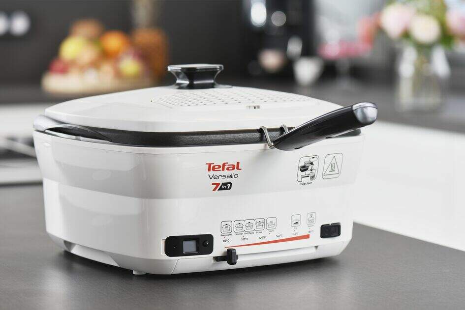 Fritteuse VERSALIO DE LUXE FR490070 7in1, weiß, Tefal