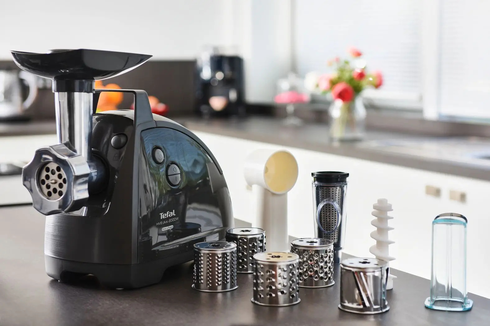 Fleischwolf elektrisch HV8 PLUS NE685838, schwarz, Tefal