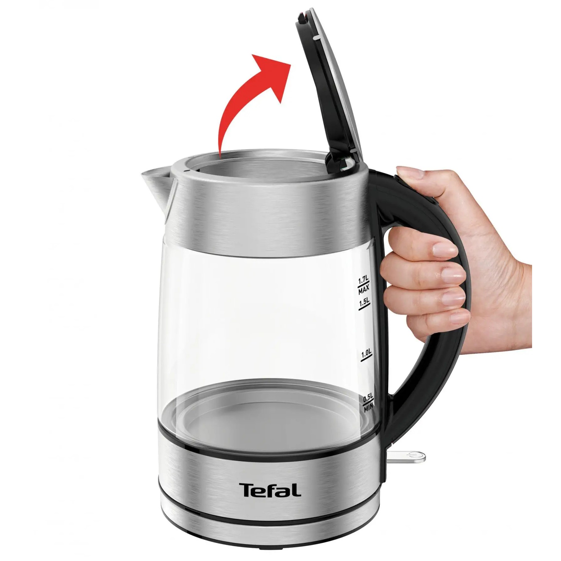 Wasserkocher GLASS KI772D38 1,7 l, Tefal