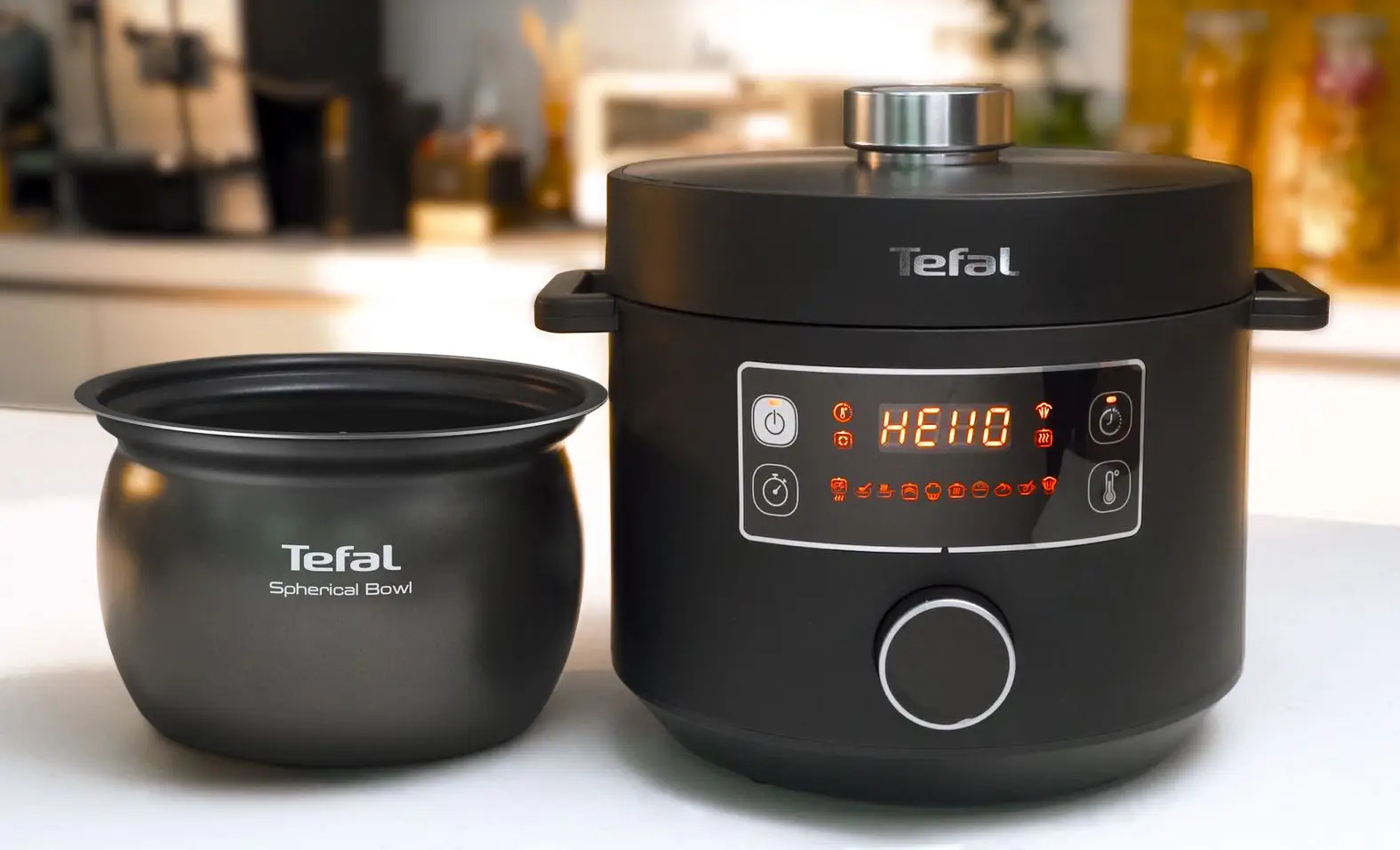 Schnellkochtopf elektrisch TURBO CUISINE CY754830, schwarz, Tefal