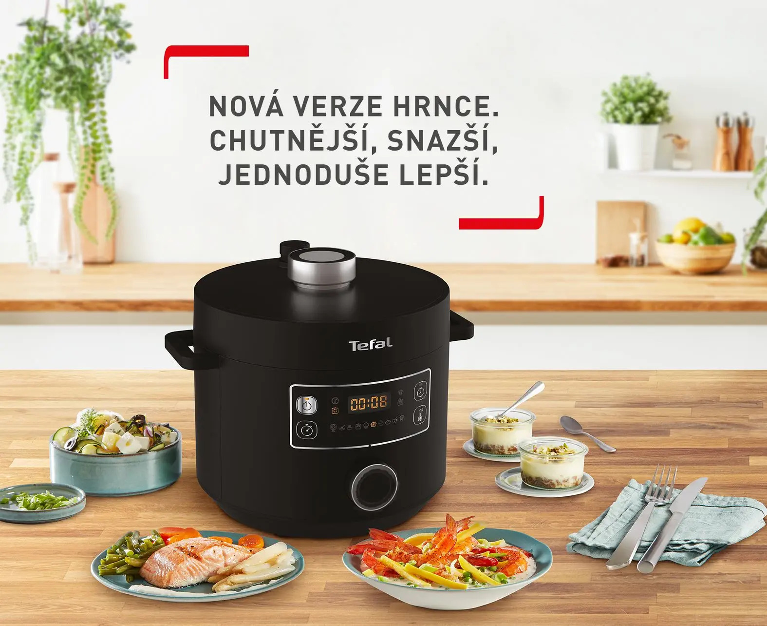 Schnellkochtopf elektrisch TURBO CUISINE CY754830, schwarz, Tefal