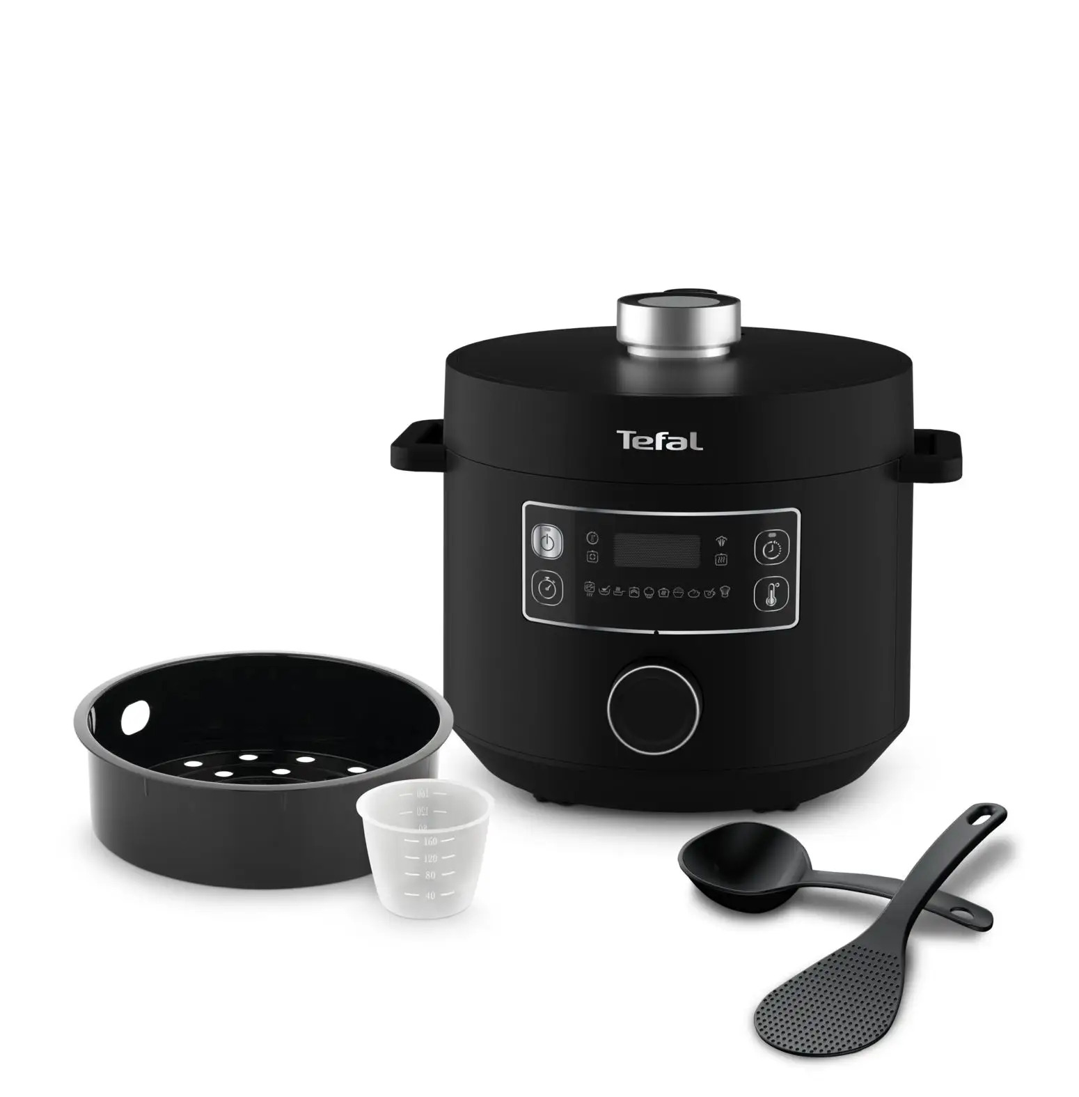 Schnellkochtopf elektrisch TURBO CUISINE CY754830, schwarz, Tefal