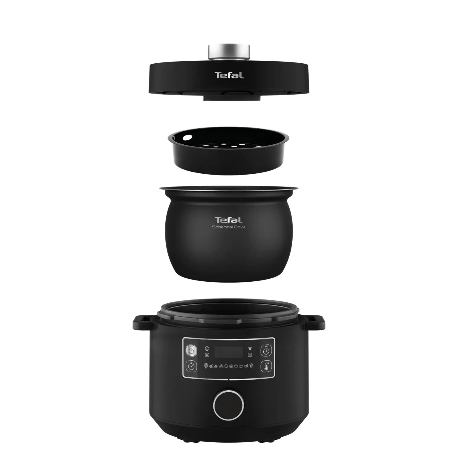 Schnellkochtopf elektrisch TURBO CUISINE CY754830, schwarz, Tefal