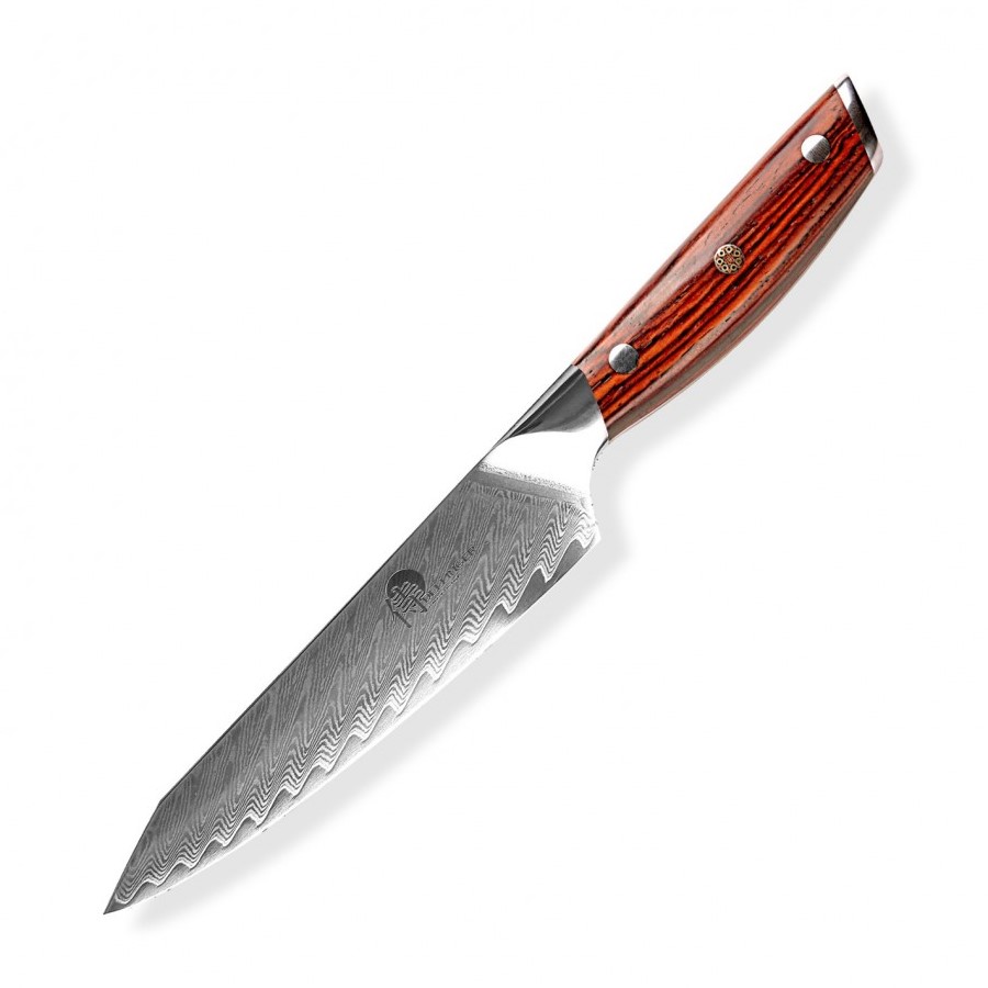 Japanisches Messer PETTY ROSE WOOD DAMASCUS 13 cm, Dellinger