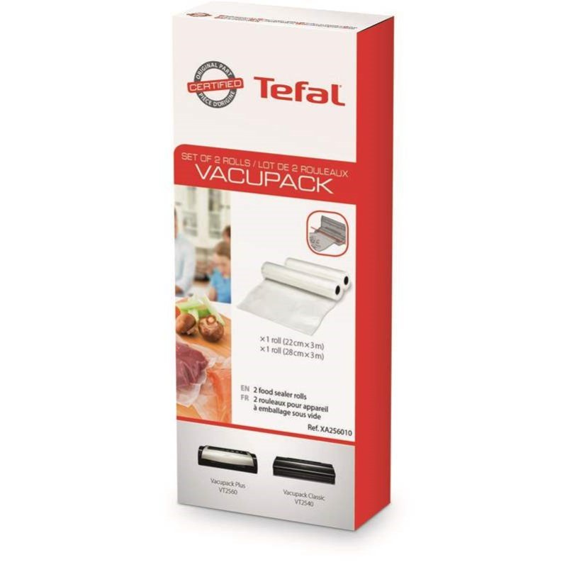 Vakuumierrolle VACUPACK/FRESH LOCK XA256010, 2er-Set, Tefal