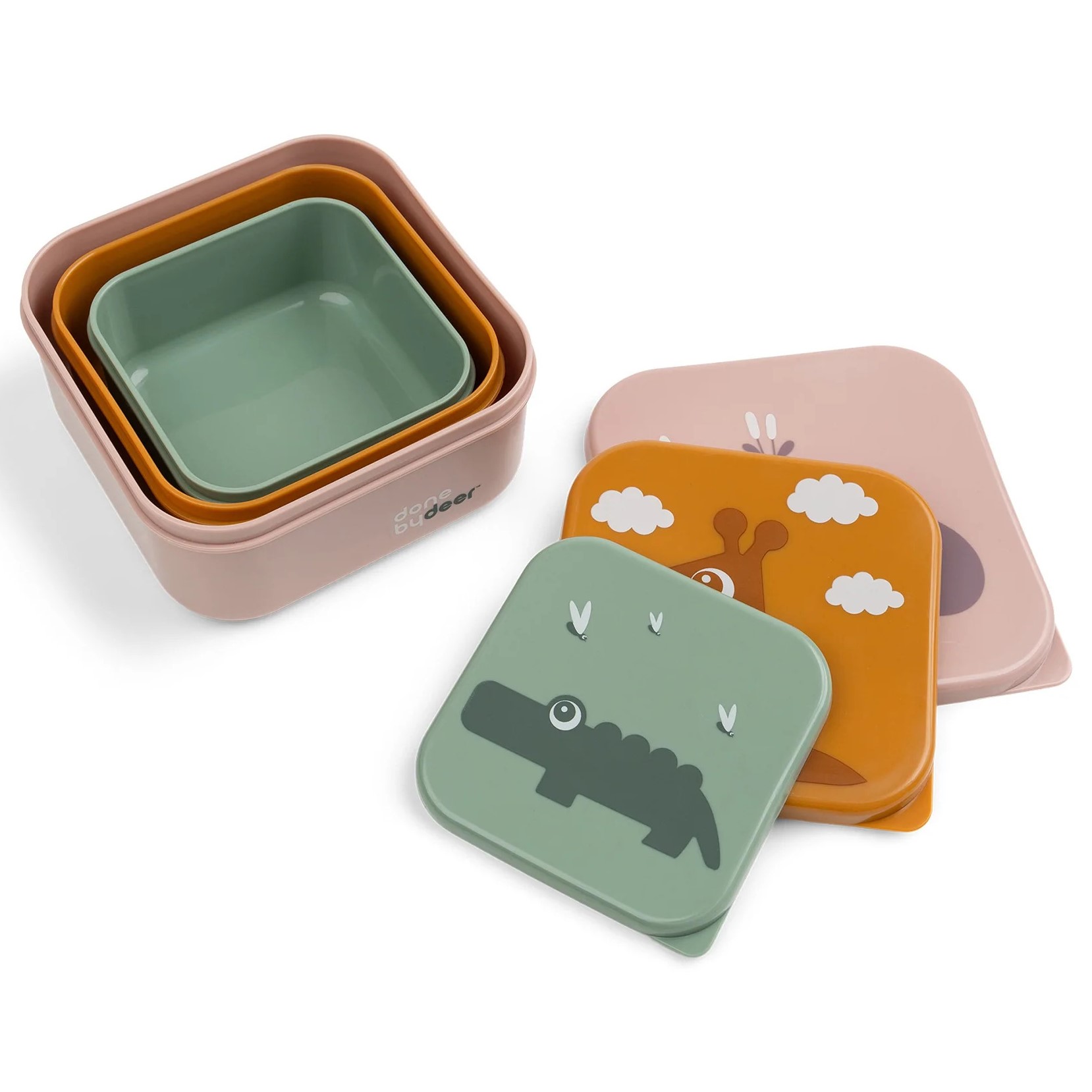 Kinder Snackbox Set DEER FRIENDS, 3er-Set, Done by Deer
