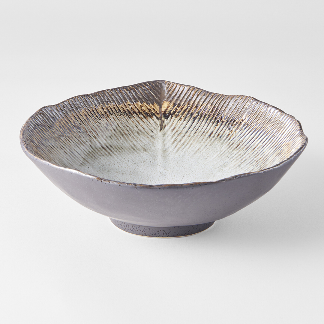 Servierschale AKANE GREY 24/22 cm, MIJ