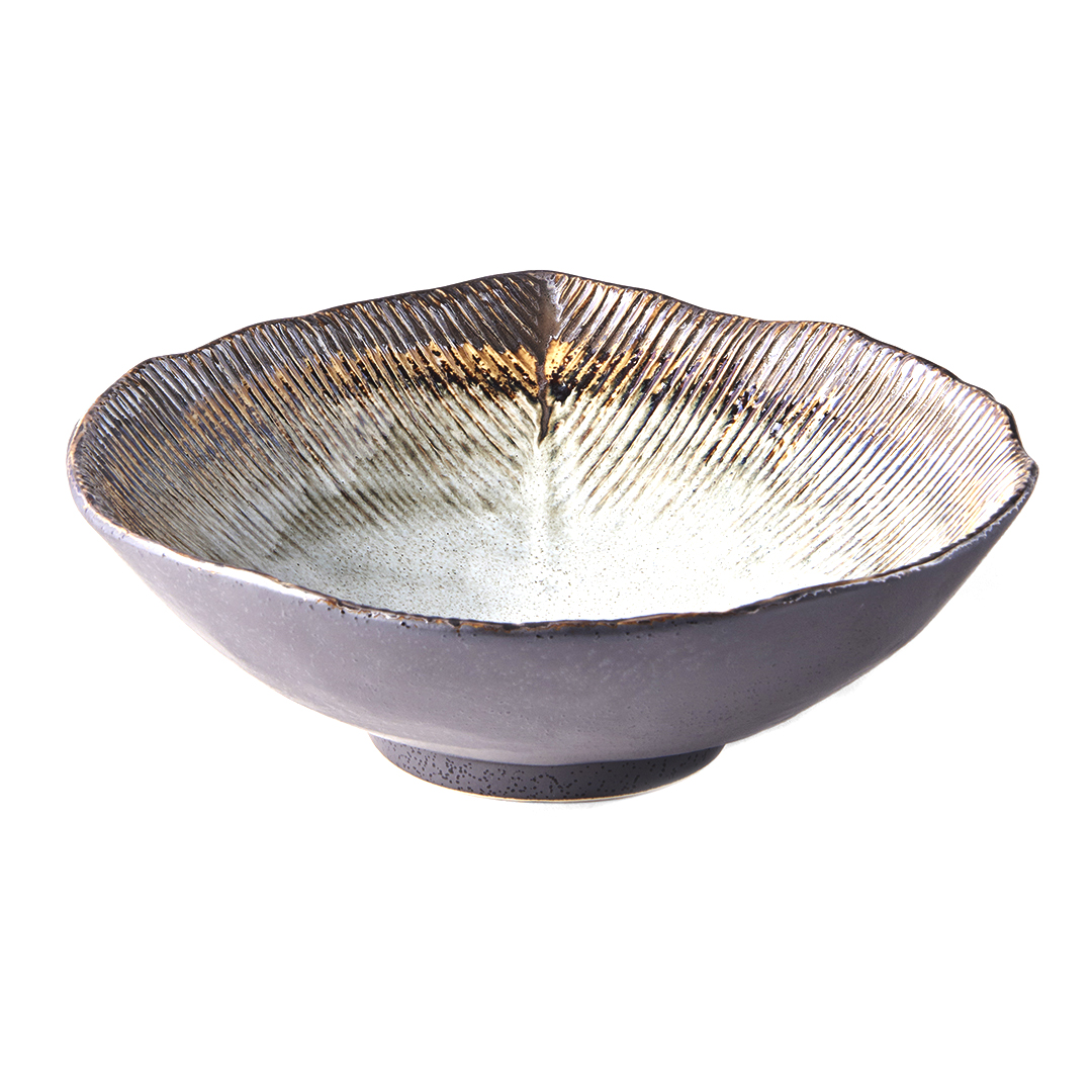 Servierschale AKANE GREY 24/22 cm, MIJ