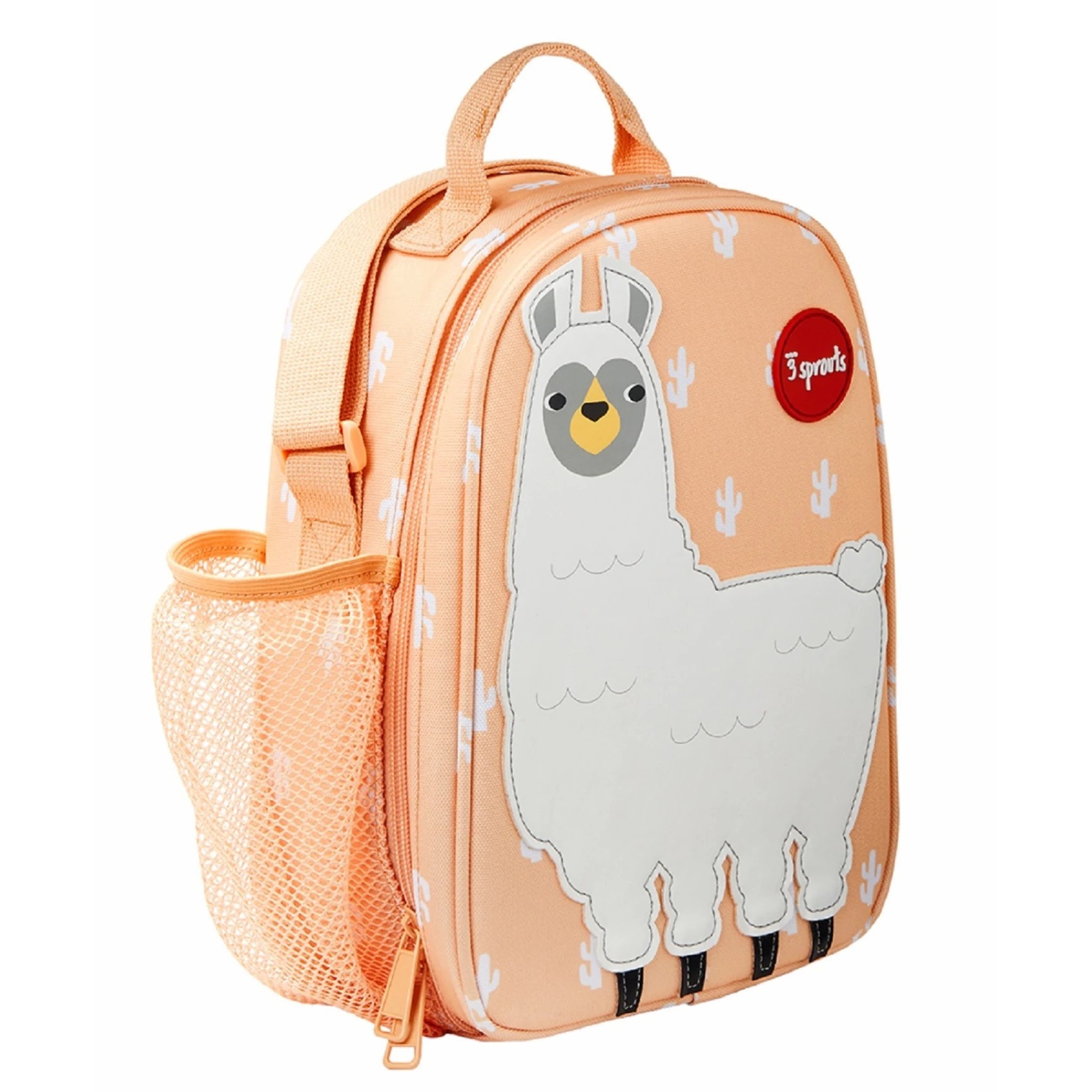 Kinder Lunch Bag Rucksack LAMA, 20 cm, orange, 3 Sprouts