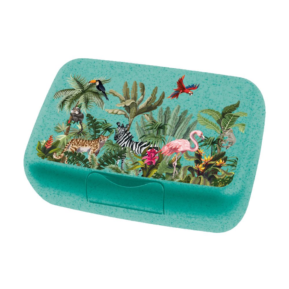 Kinder Lunchbox CANDY L JUNGLE, blau, Koziol