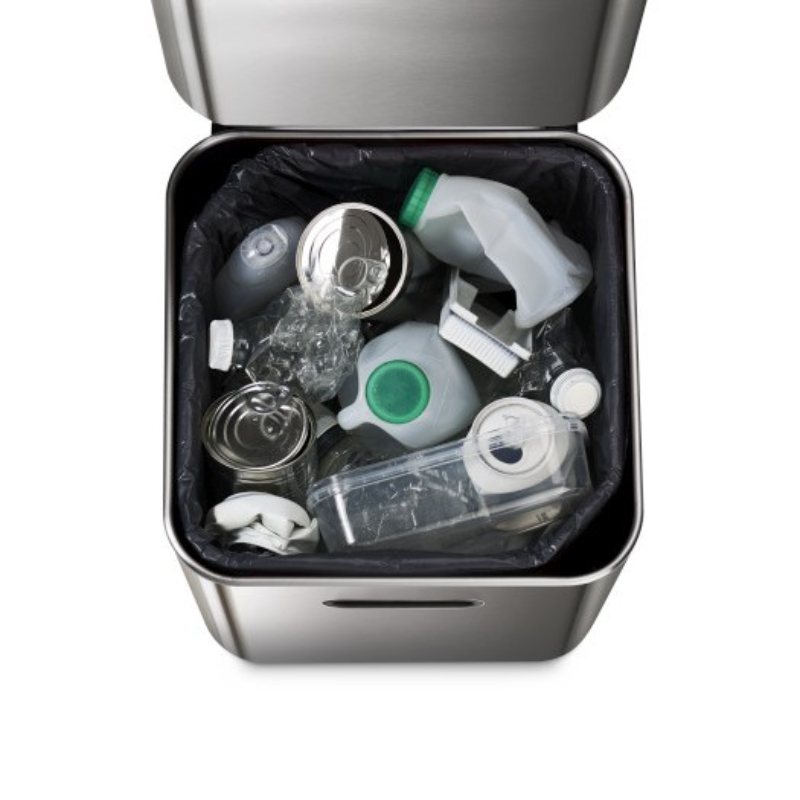 Abfalltrennungs- und Recyclingbehälter TOTEM COMPACT 30065 40 l, Graphit, Joseph Joseph
