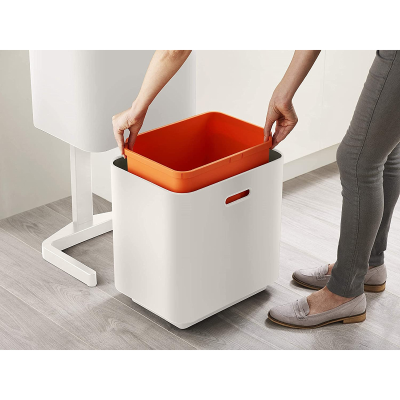 Abfalltrennungs- und Recyclingbehälter TOTEM MAX 30061 60 l, beige, Joseph Joseph