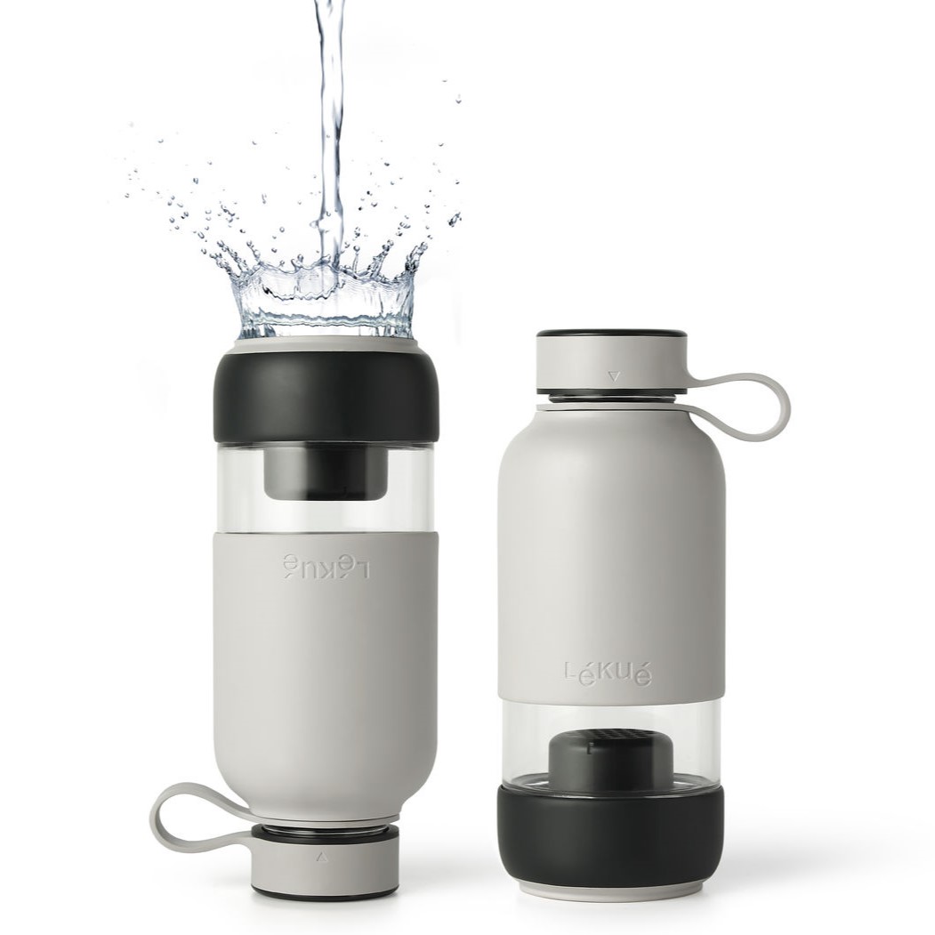 Aktivkohlefilter für Trinkflasche BOTTLE TO GO, 2er-Set, Lékué