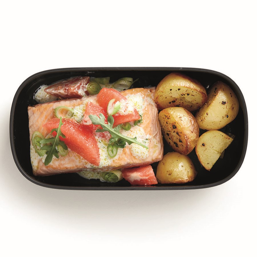 Lunchbox TO GO 2 x 500 ml, doppelt, türkis/schwarz, Lékué