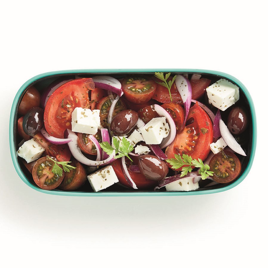 Lunchbox TO GO 2 x 500 ml, doppelt, türkis/schwarz, Lékué