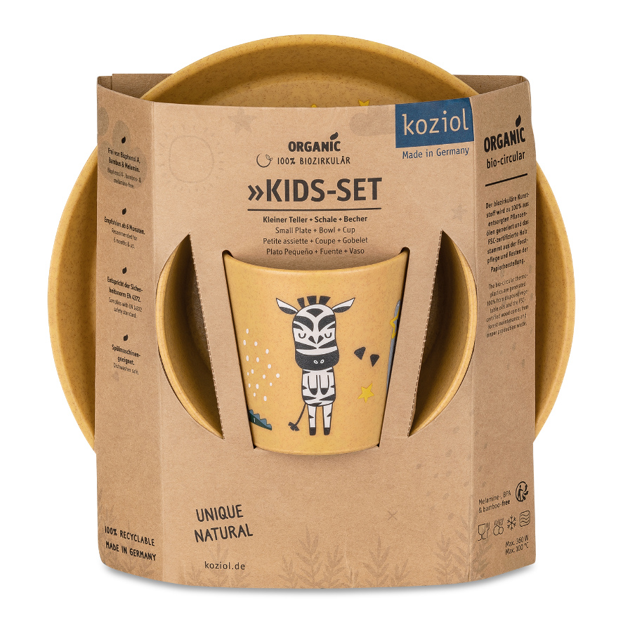 Kindergeschirrset ZOO, 3-teilig, Koziol