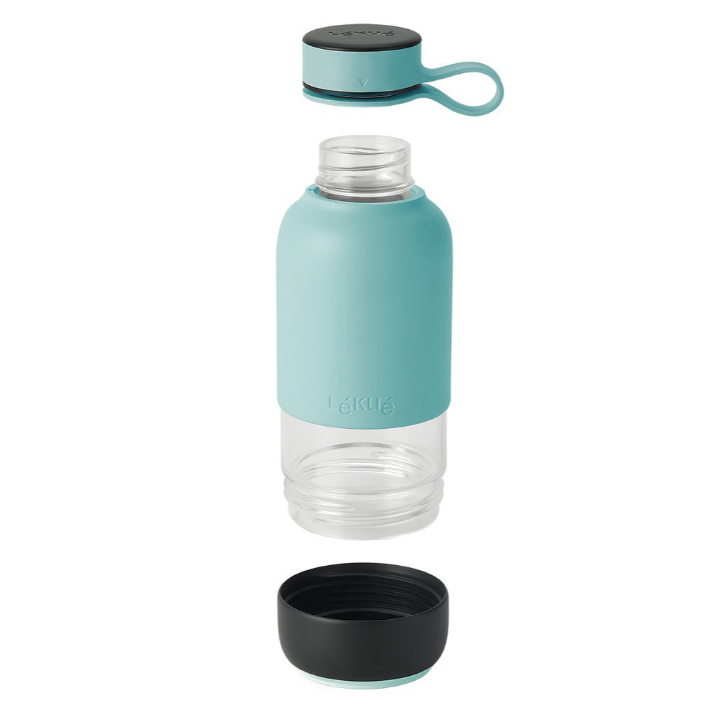 Trinkflasche BOTTLE TO GO 600 ml, türkis, Lékué