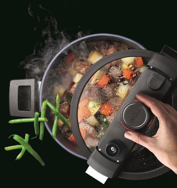 Schnellkochtopf DIAMOND ACTIVE LITE 24 cm, für Induktion, Titanium, WOLL