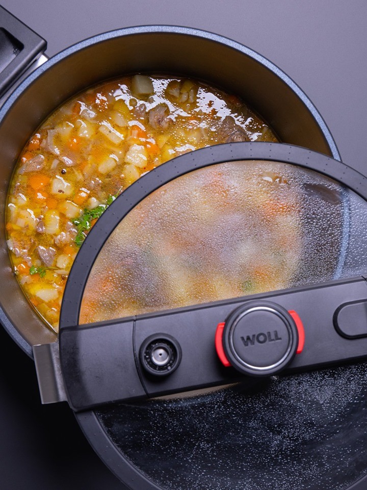 Schnellkochtopf DIAMOND ACTIVE LITE 24 cm, für Induktion, Titanium, WOLL