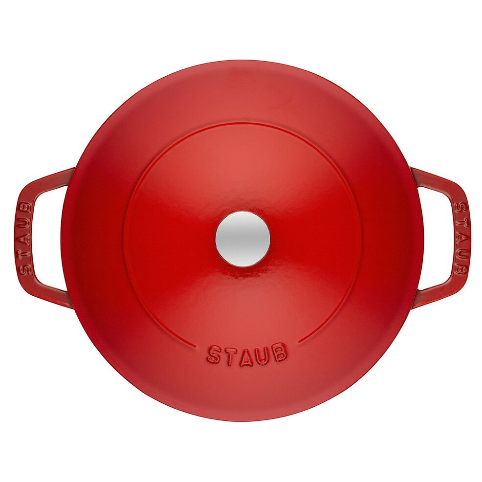 Bräter mit Chistera Drop-Structure 24 cm, Kirsche, Gusseisen, Staub