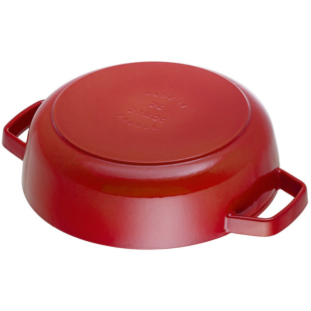 Bräter mit Chistera Drop-Structure 24 cm, Kirsche, Gusseisen, Staub