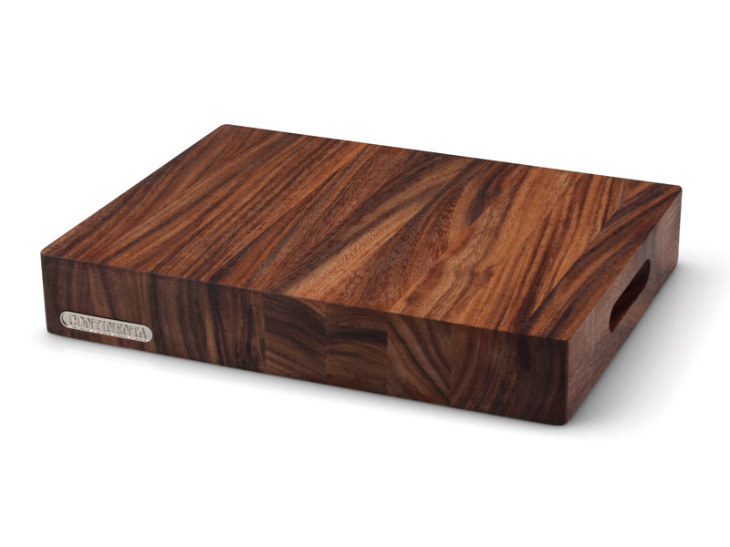 Schneidebrett LOG 39,5 x 30 x 6 cm, braun, Akazienholz, Continenta