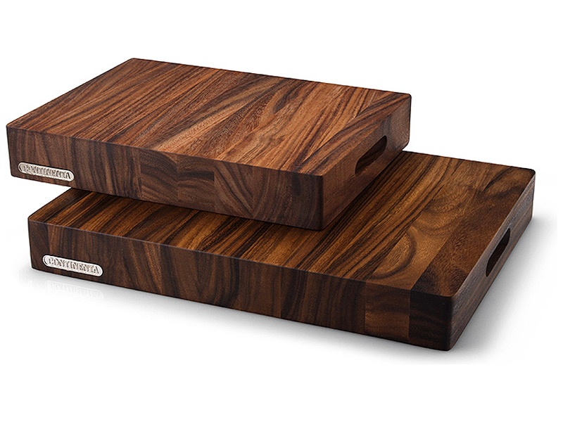 Schneidebrett LOG 39,5 x 30 x 6 cm, braun, Akazienholz, Continenta