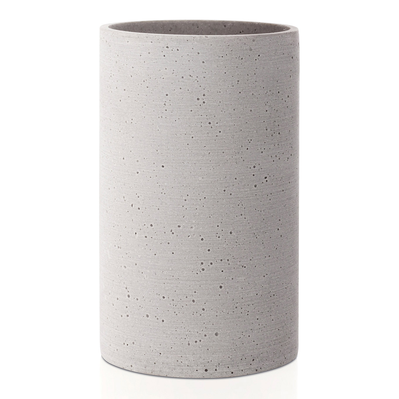 Vase COLUNA S, 20 cm, hellgrau, Polystone, Blomus